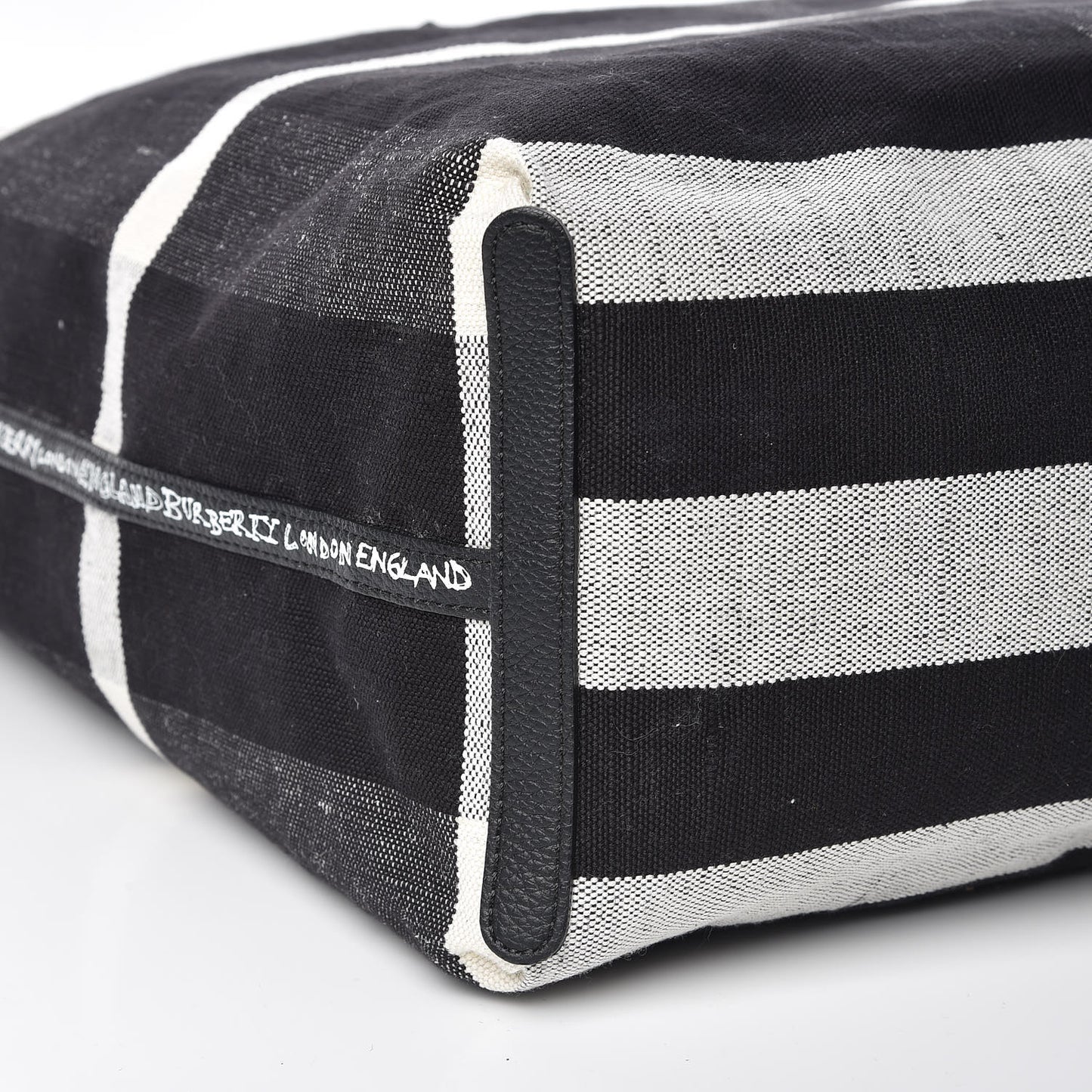 Coated Canvas Mega Check Sketchbook Medium Reversible Doodle Tote Black