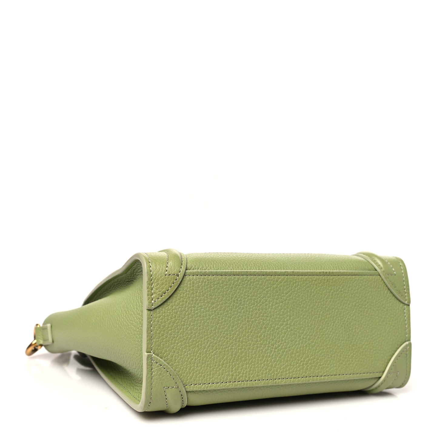 Drummed Calfskin Nano Luggage Green