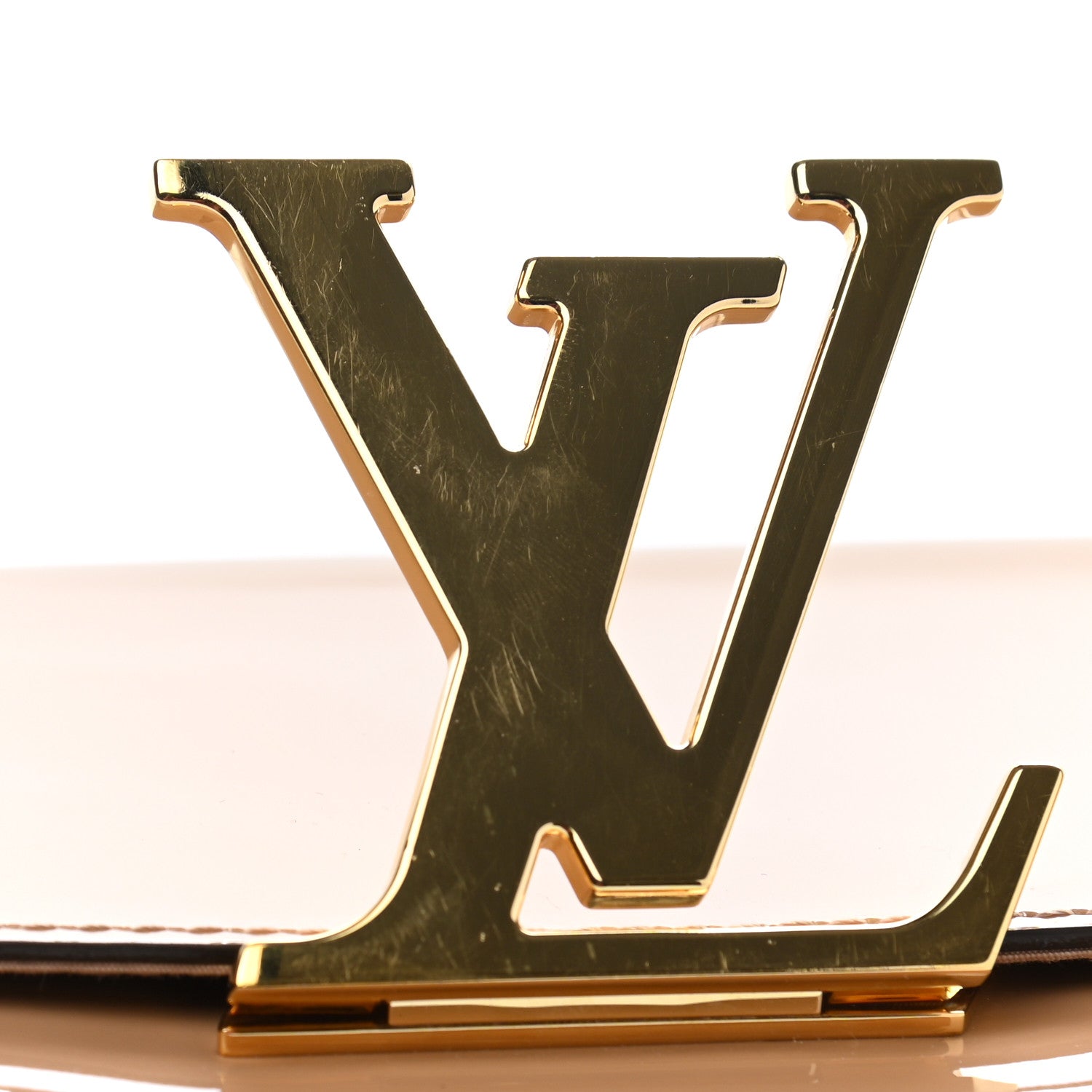 Louis Vuitton Patent Louise Clutch Nude 10 of 11