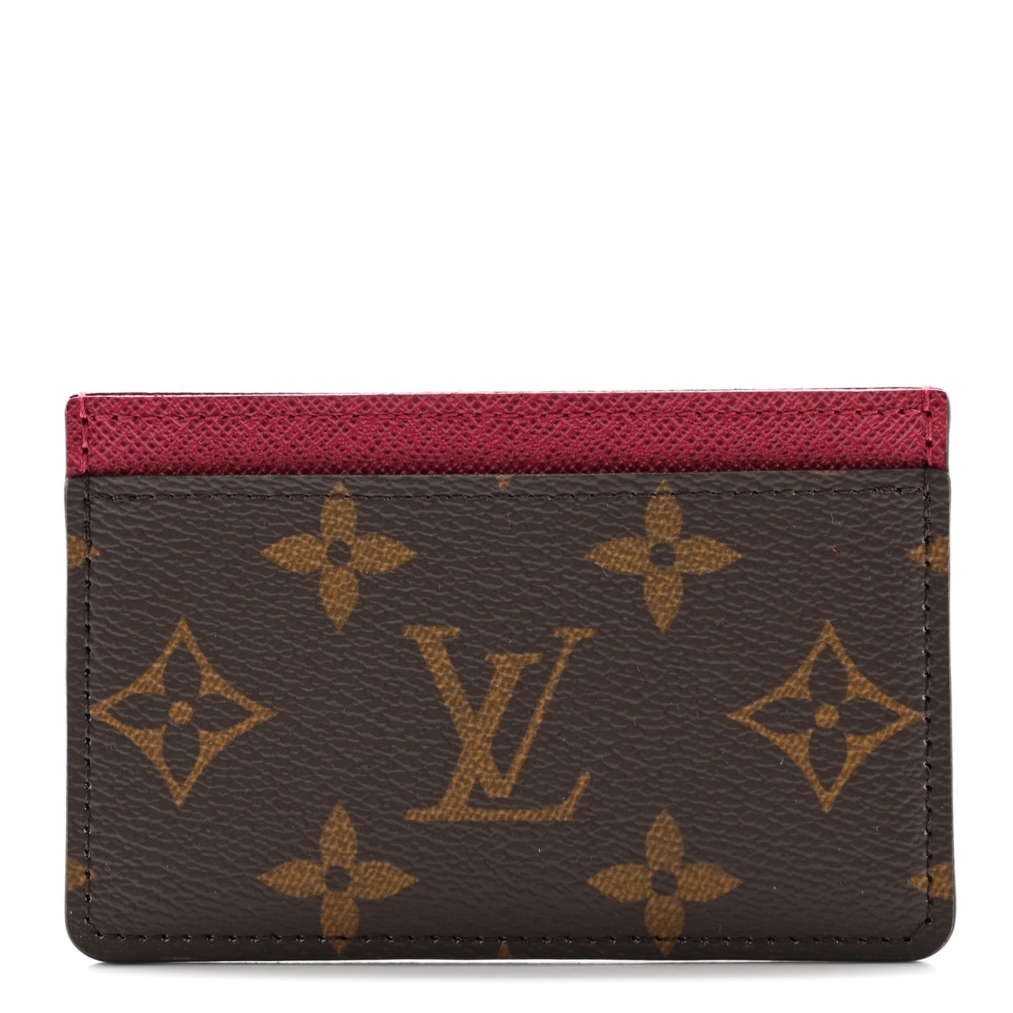 Monogram Card Holder Fuchsia