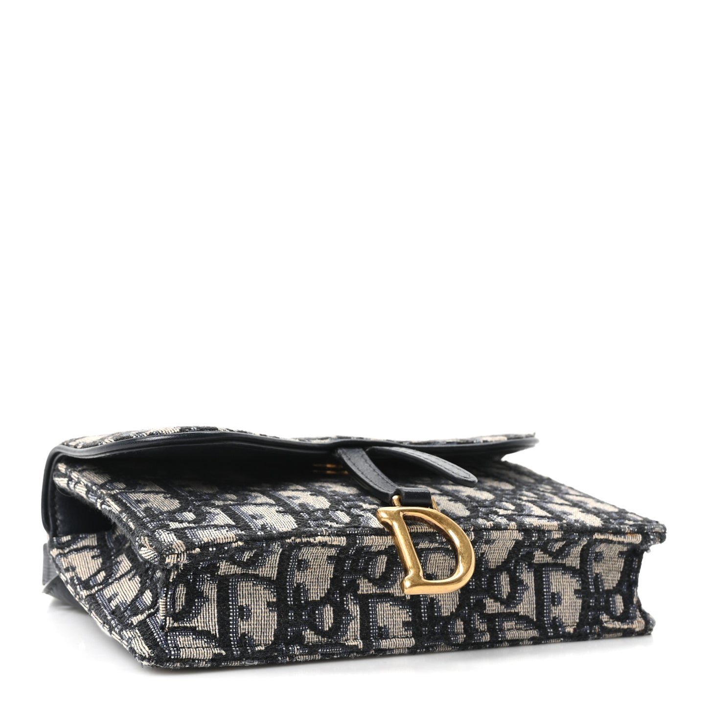 Oblique Saddle Belt Bag Blue