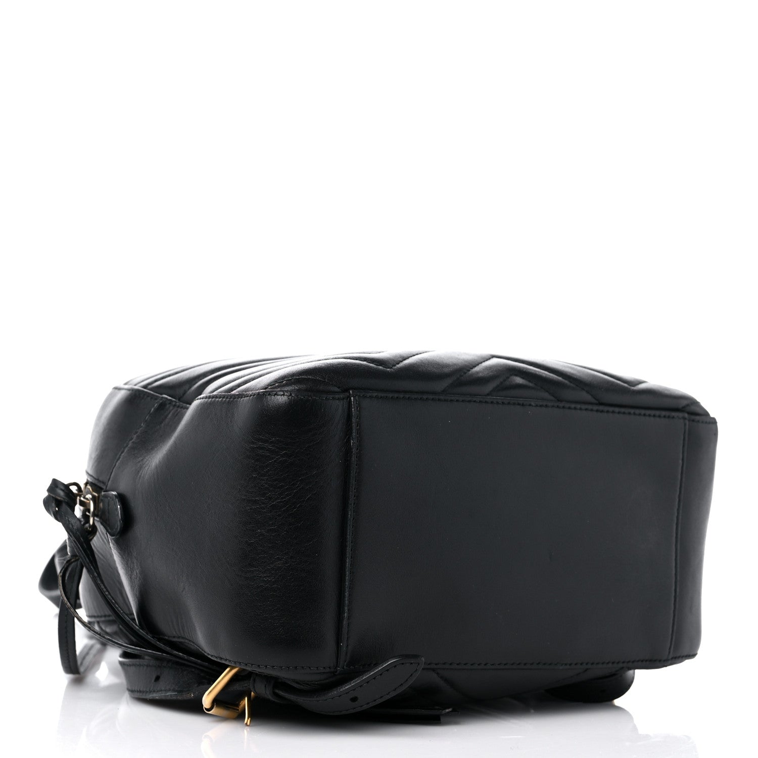 Gucci Calfskin Matelasse GG Marmont Dome Backpack Black 4 of 20