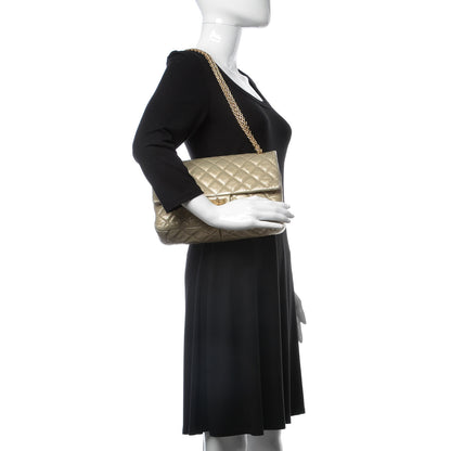 Chanel Metallic Aged Calfskin Quilted 2.55 Reissue 226 Flap Gold 2 of 21