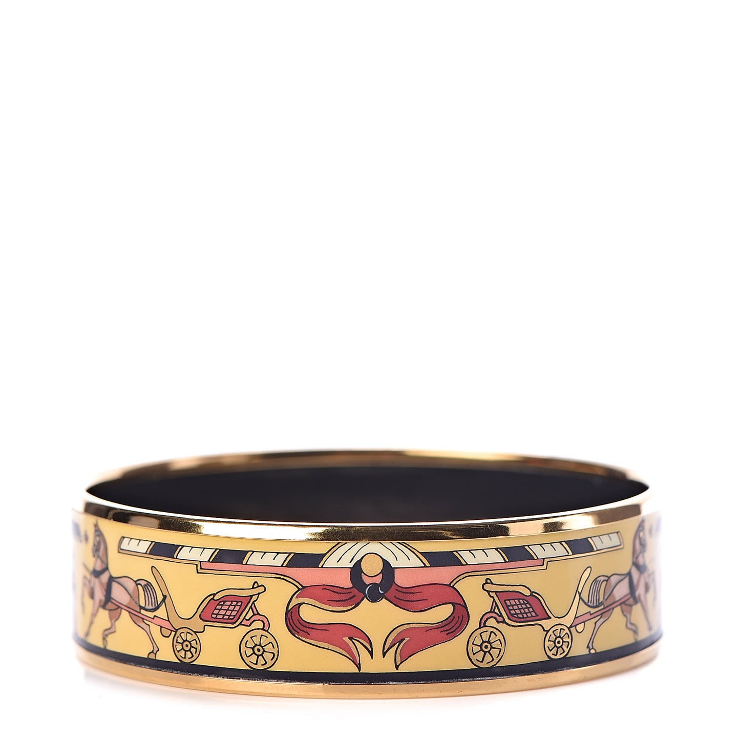 Enamel Printed Wide Chariots Bracelet 65