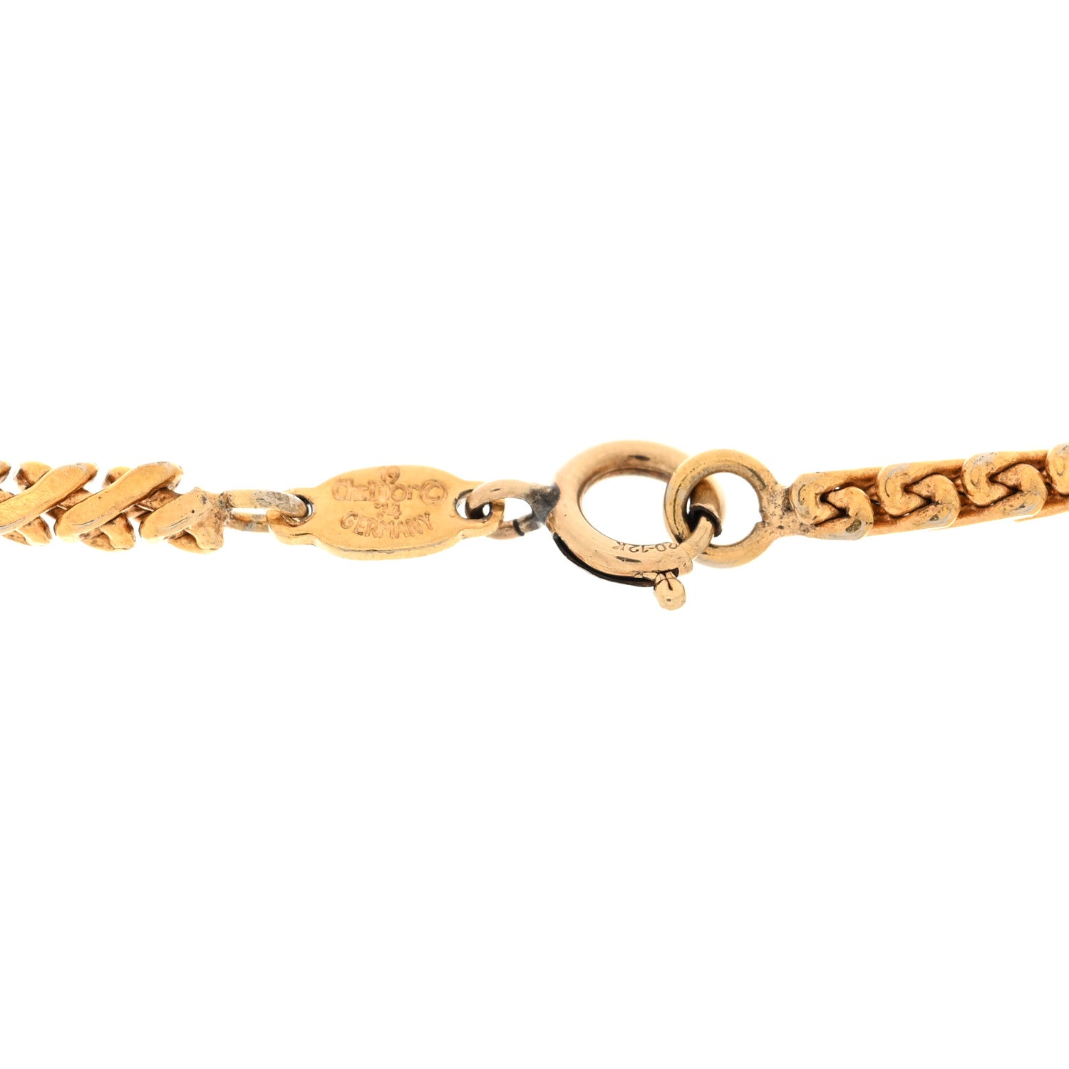 Christian Dior Metal Long Chain Necklace Gold 4 of 4