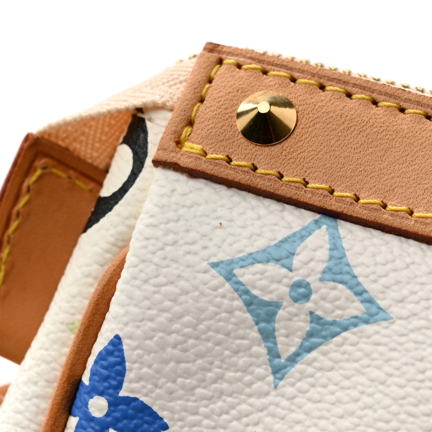 Louis Vuitton Monogram Multicolor Pochette Accessories White 11 of 12