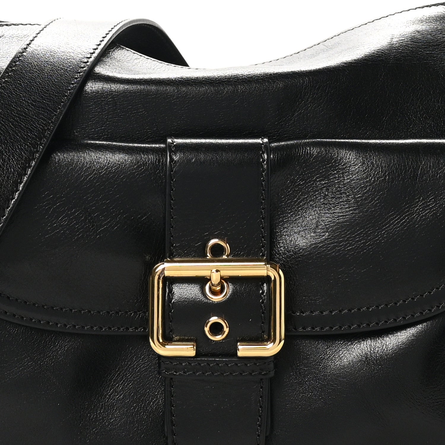 Chloe Shiny Calfskin Medium Double Carry Camera Bag Black 7 of 10