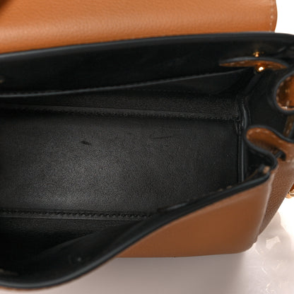Versace Grained Calfskin Small La Medusa Top Handle Bag Brown 4 of 9