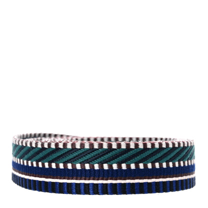 Hermes Toile Swift 25mm Sangle Cavale Shoulder Strap Malachite Bleu Electrique Black 2 of 4