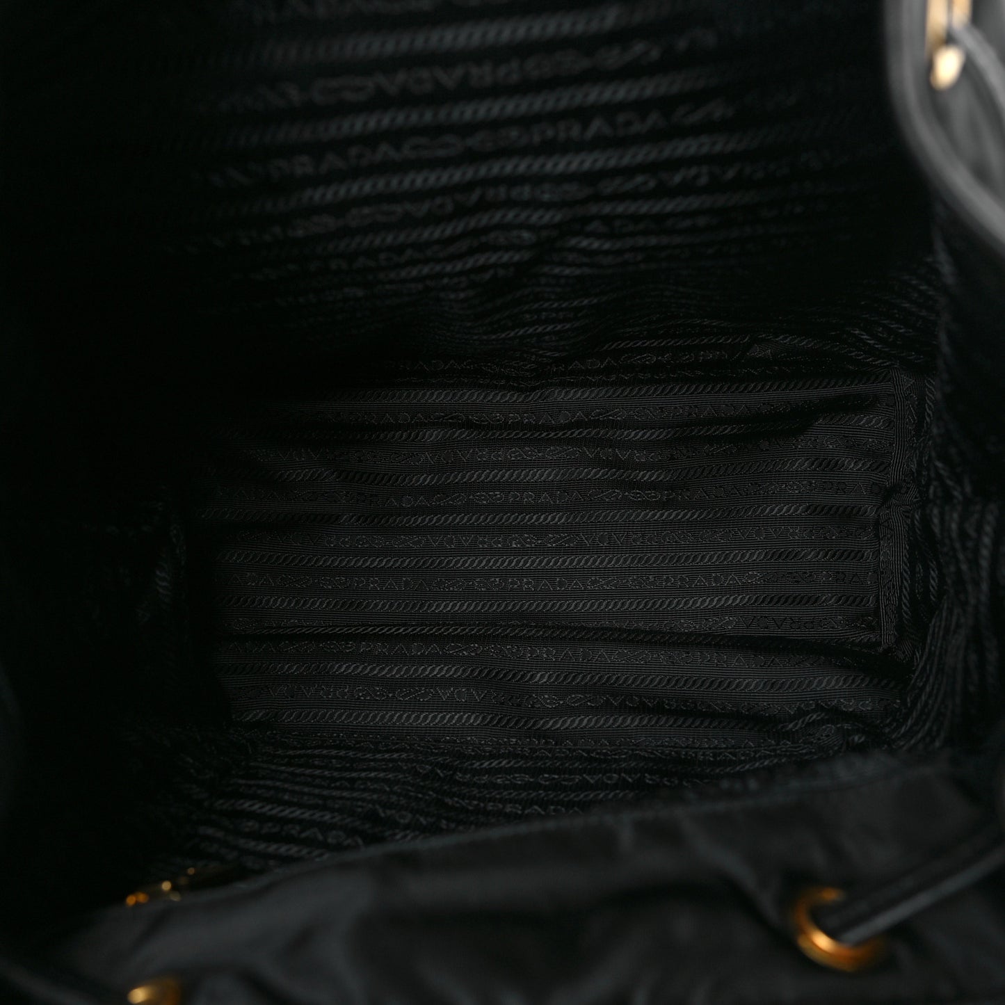 Tessuto Nylon Soft Calfskin Small Backpack Black