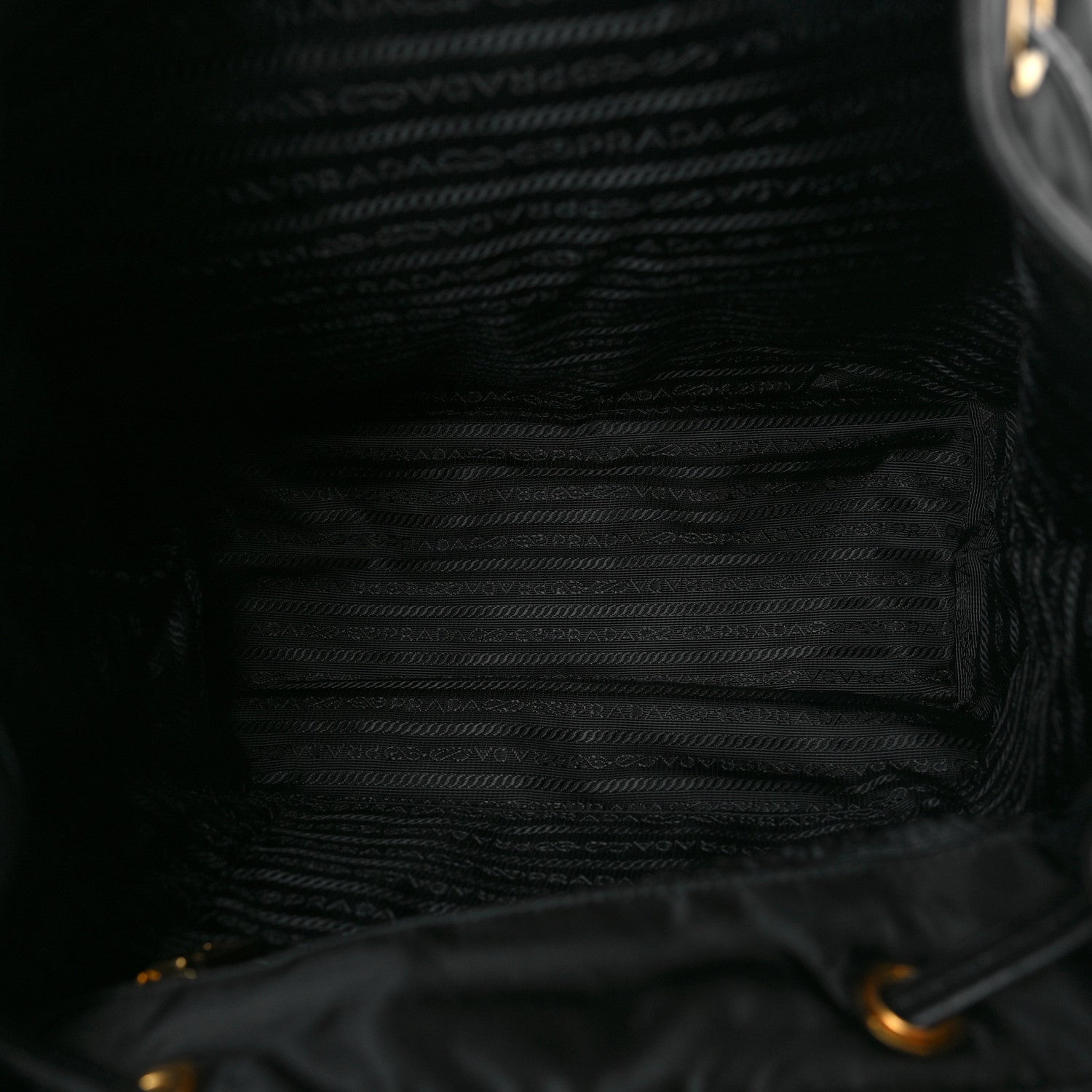 Prada Tessuto Nylon Soft Calfskin Small Backpack Black 5 of 8