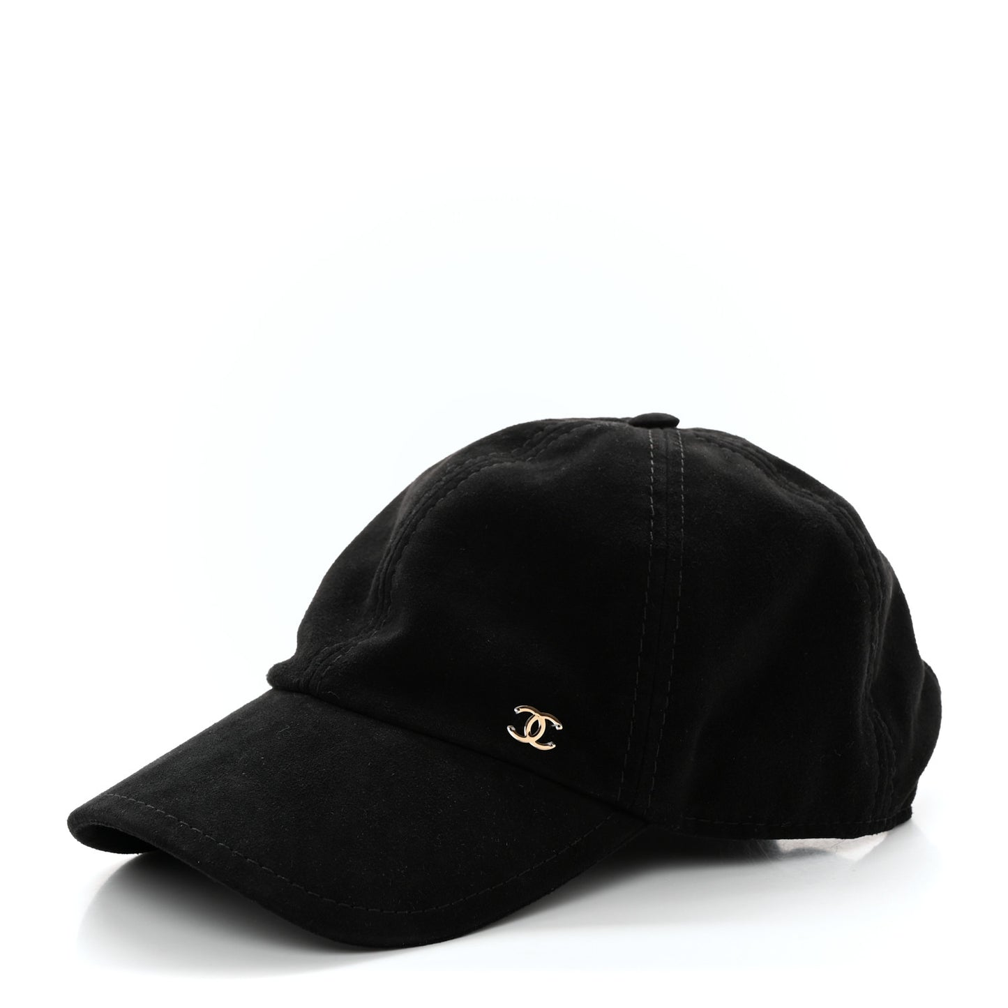 Suede Goatskin CC Cap Hat Black