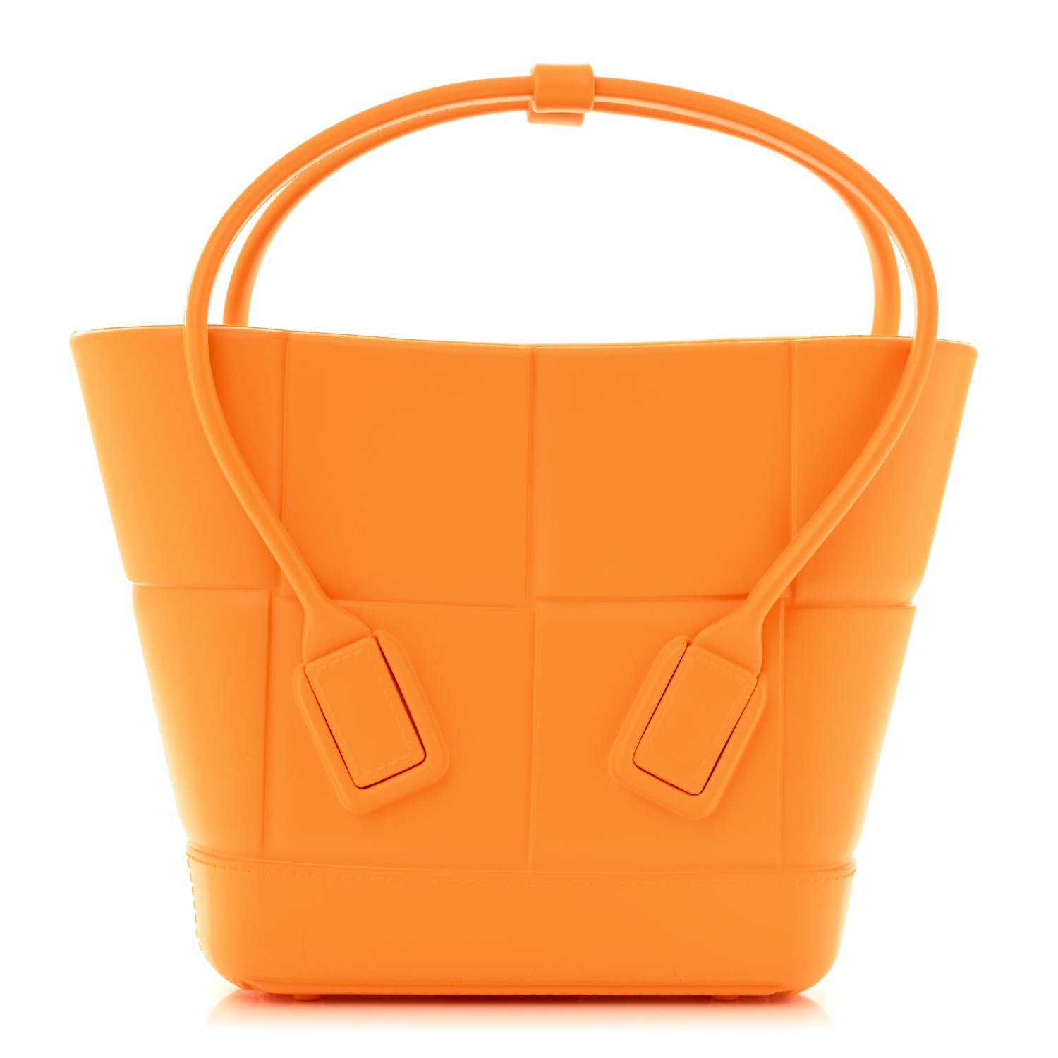 Bottega Veneta Rubber Maxi Intrecciato Mini Arco Tangerine 1 of 11