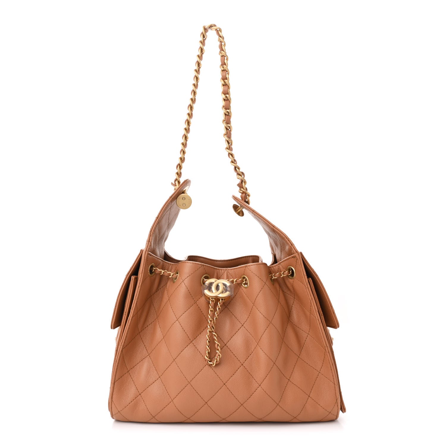Chanel Caviar Quilted Small Chanel 25 Handbag Brown 1 of 11