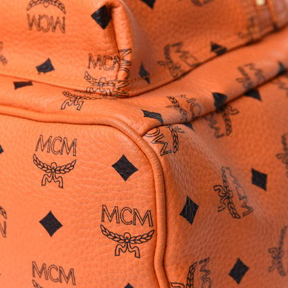 MCM Visetos Side Stud Large Stark Backpack Orange 26 of 28