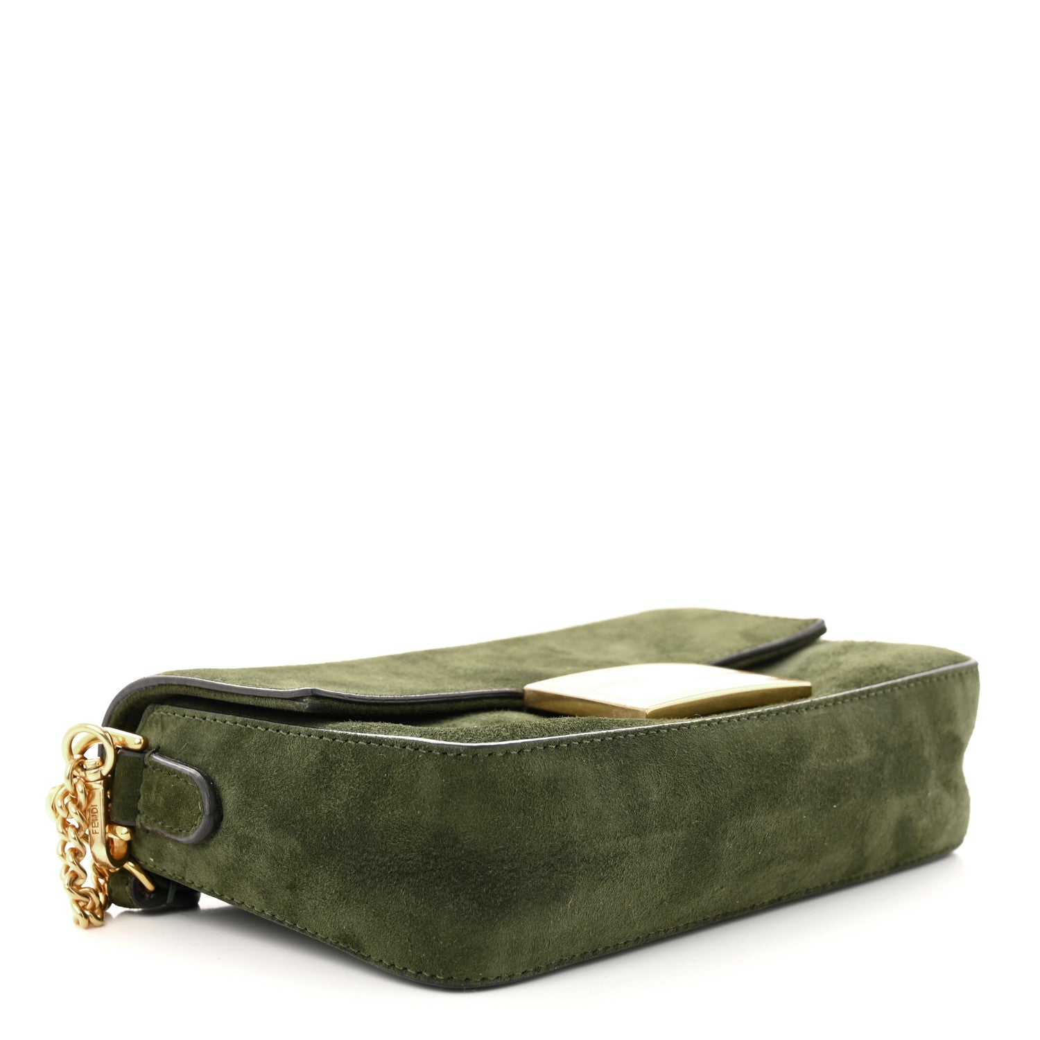 Fendi Chamois Mini Baguette Amazzonia 4 of 11