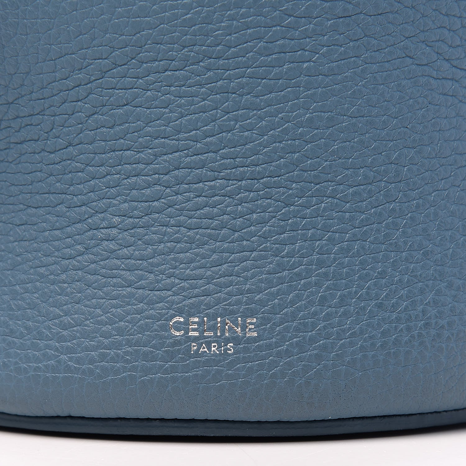 Celine Supple Grained Calfskin Nano Big Bag Bucket Slate Blue 9 of 10
