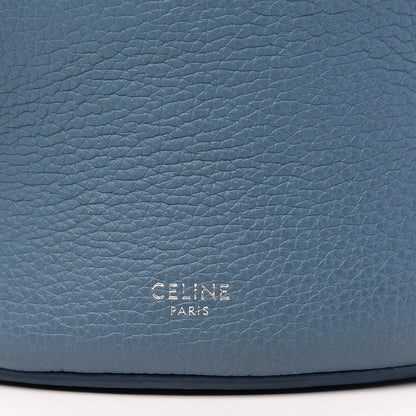 Celine Supple Grained Calfskin Nano Big Bag Bucket Slate Blue 9 of 10