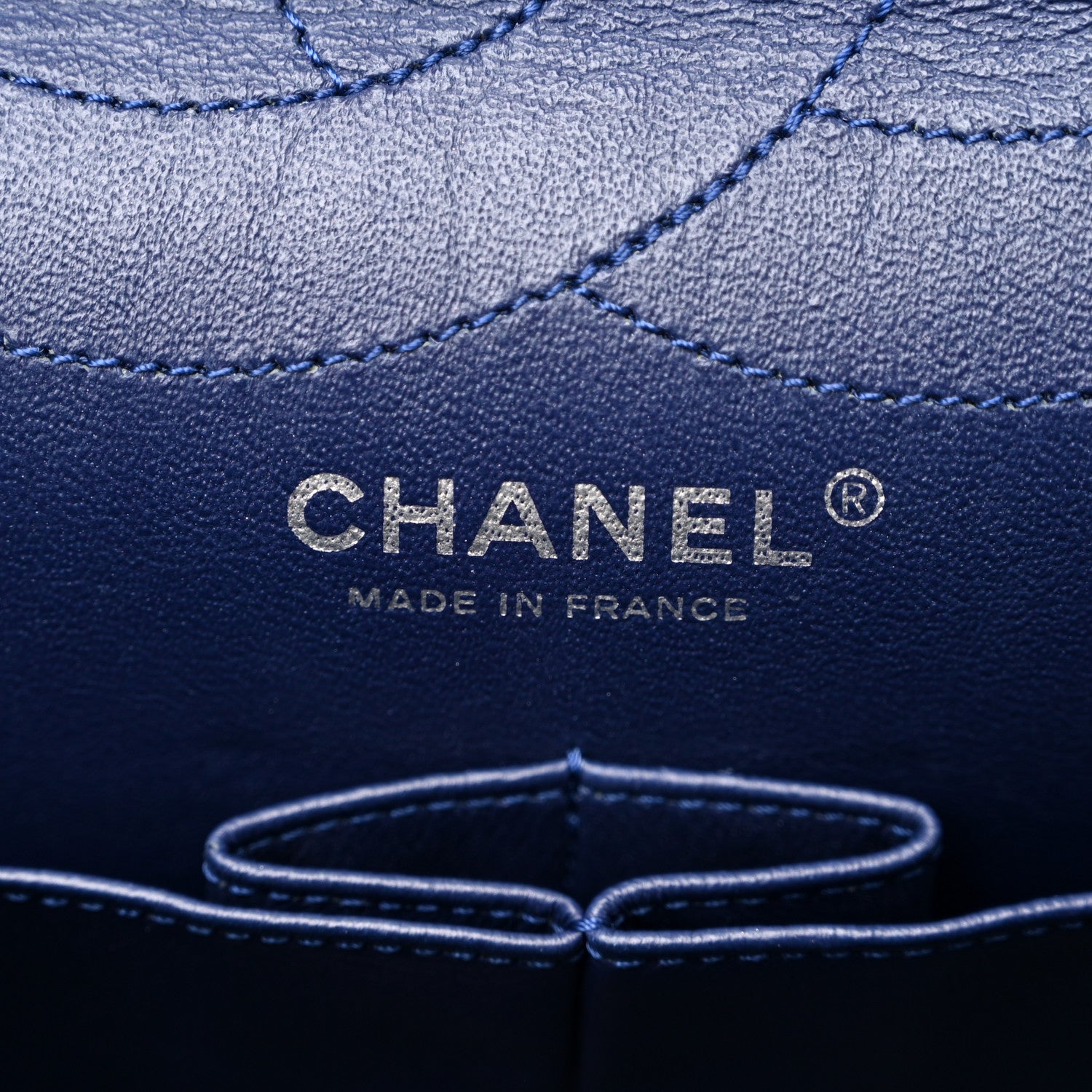 Chanel Aged Calfskin Quilted 2.55 Reissue 227 Flap Dark Blue 6 of 10