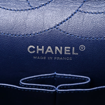 Chanel Aged Calfskin Quilted 2.55 Reissue 227 Flap Dark Blue 6 of 10