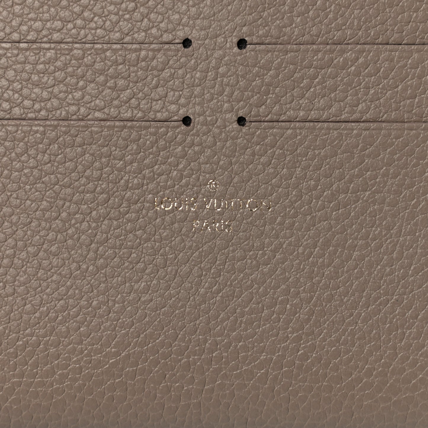 Calfskin Felicie Chain Wallet Card Holder Insert Tourterelle