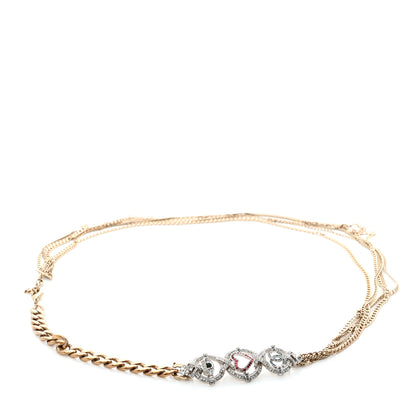 Chanel Crystal CC Multi Strand Chain Belt 75/30 Gold 1 of 5