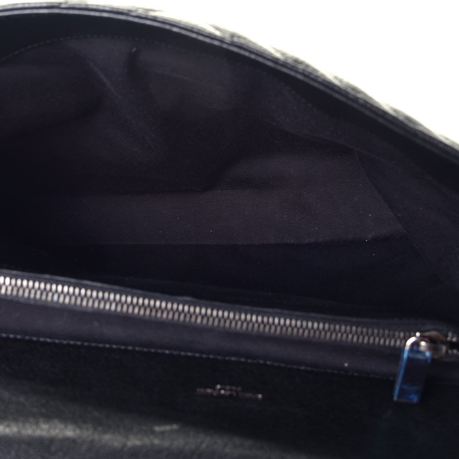 Saint Laurent Sheepskin Matelasse Chevron Monogram Large College Satchel Black 5 of 8