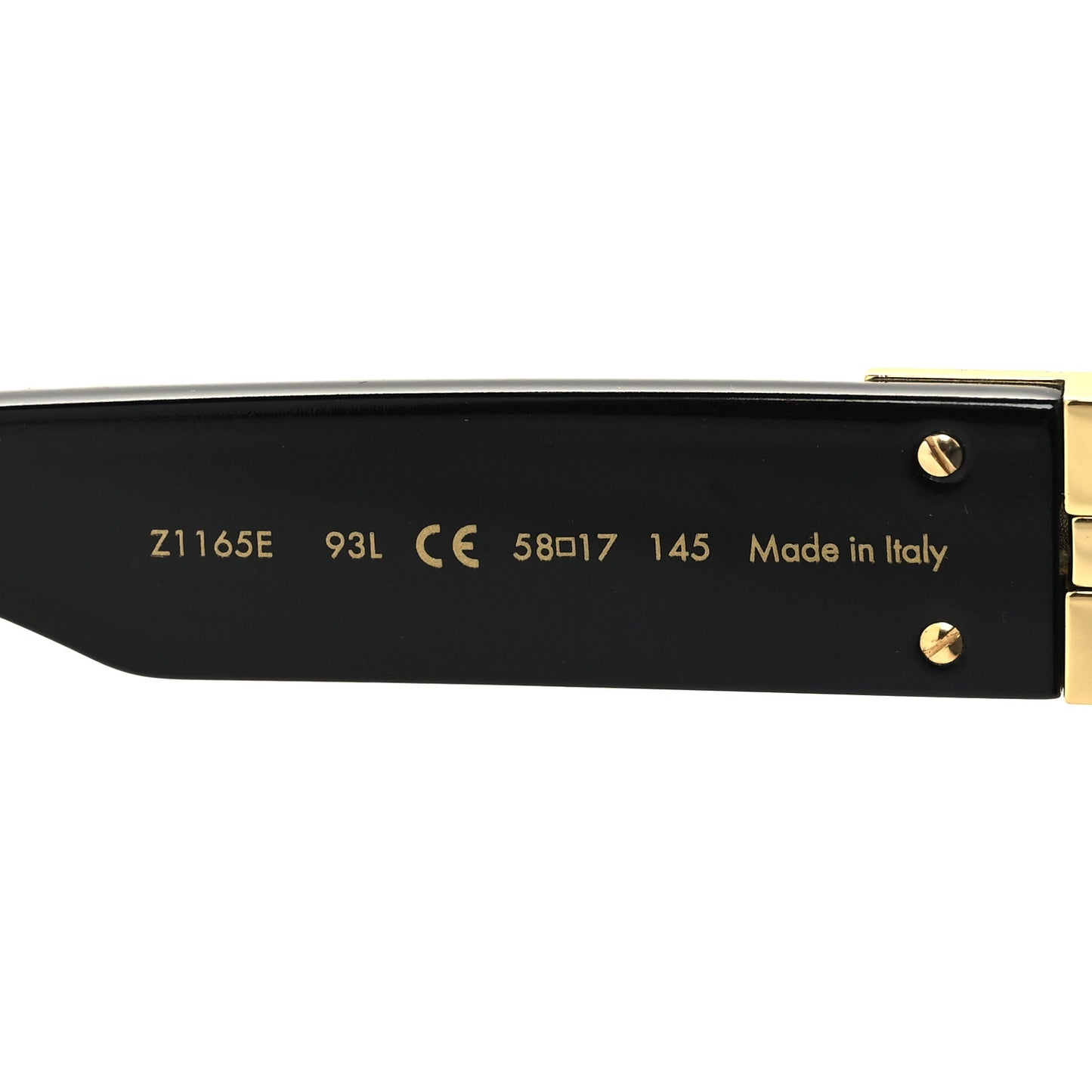 Acetate 1.1 Millionaires Sunglasses Z1165E Black