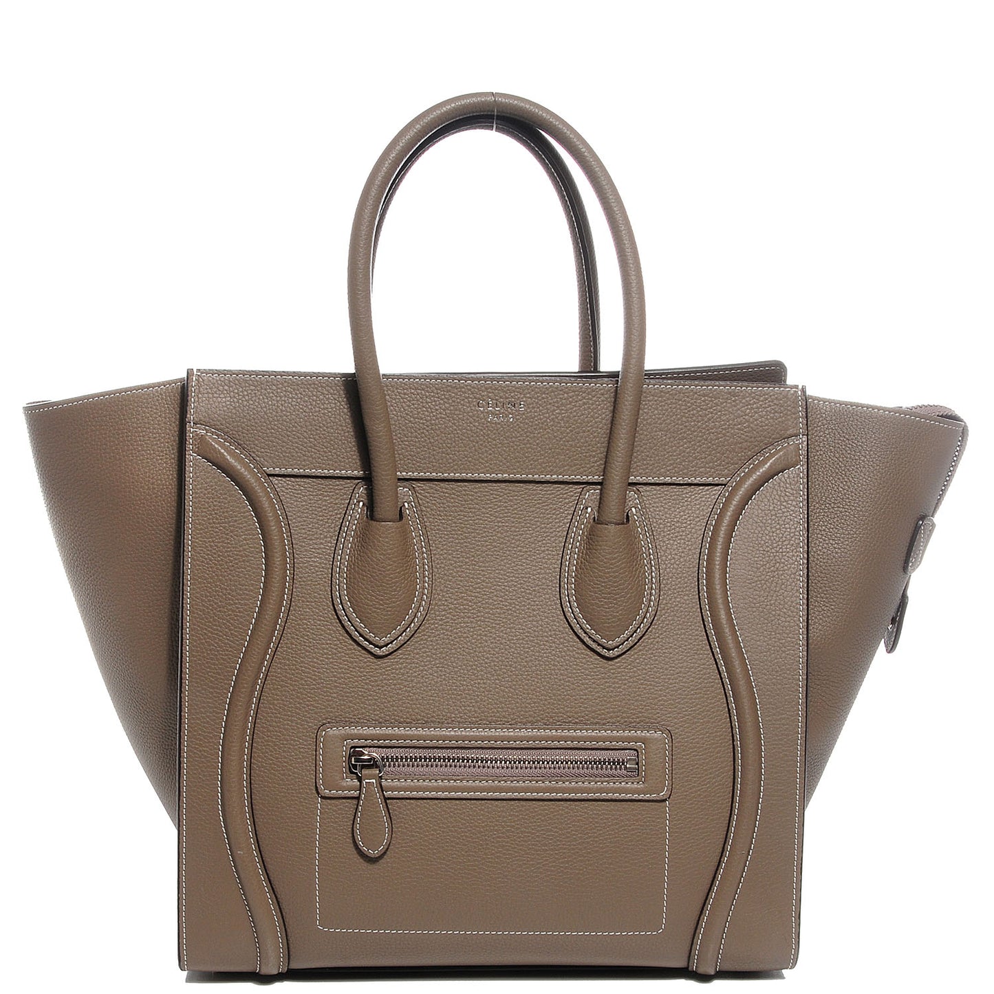 Drummed Calfskin Mini Luggage Souris