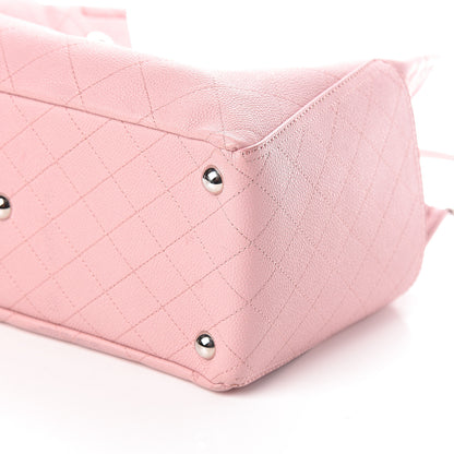 Chanel Grained Calfskin Small CC Pocket Tote Pink 9 of 9