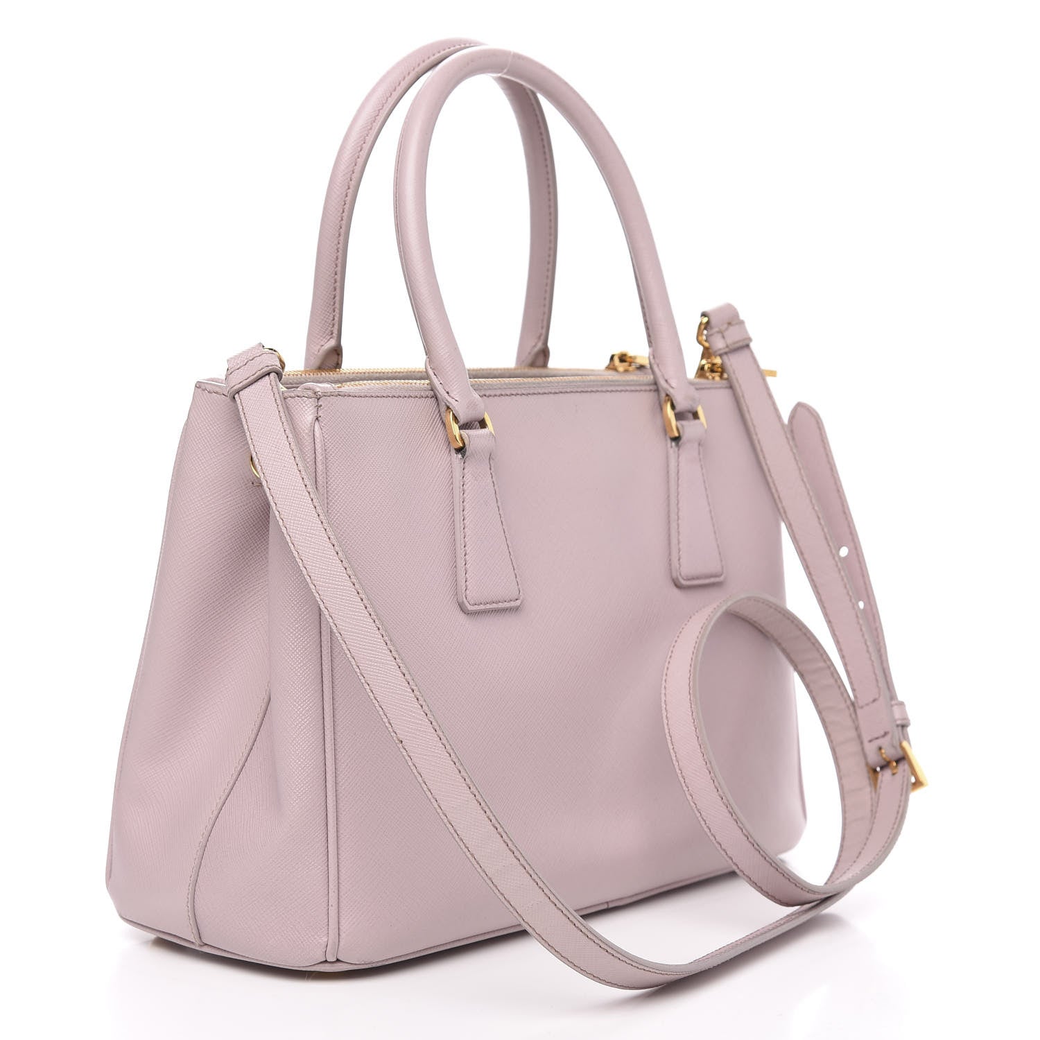 Prada Saffiano Small Galleria Double Zip Tote Mughetto 3 of 20