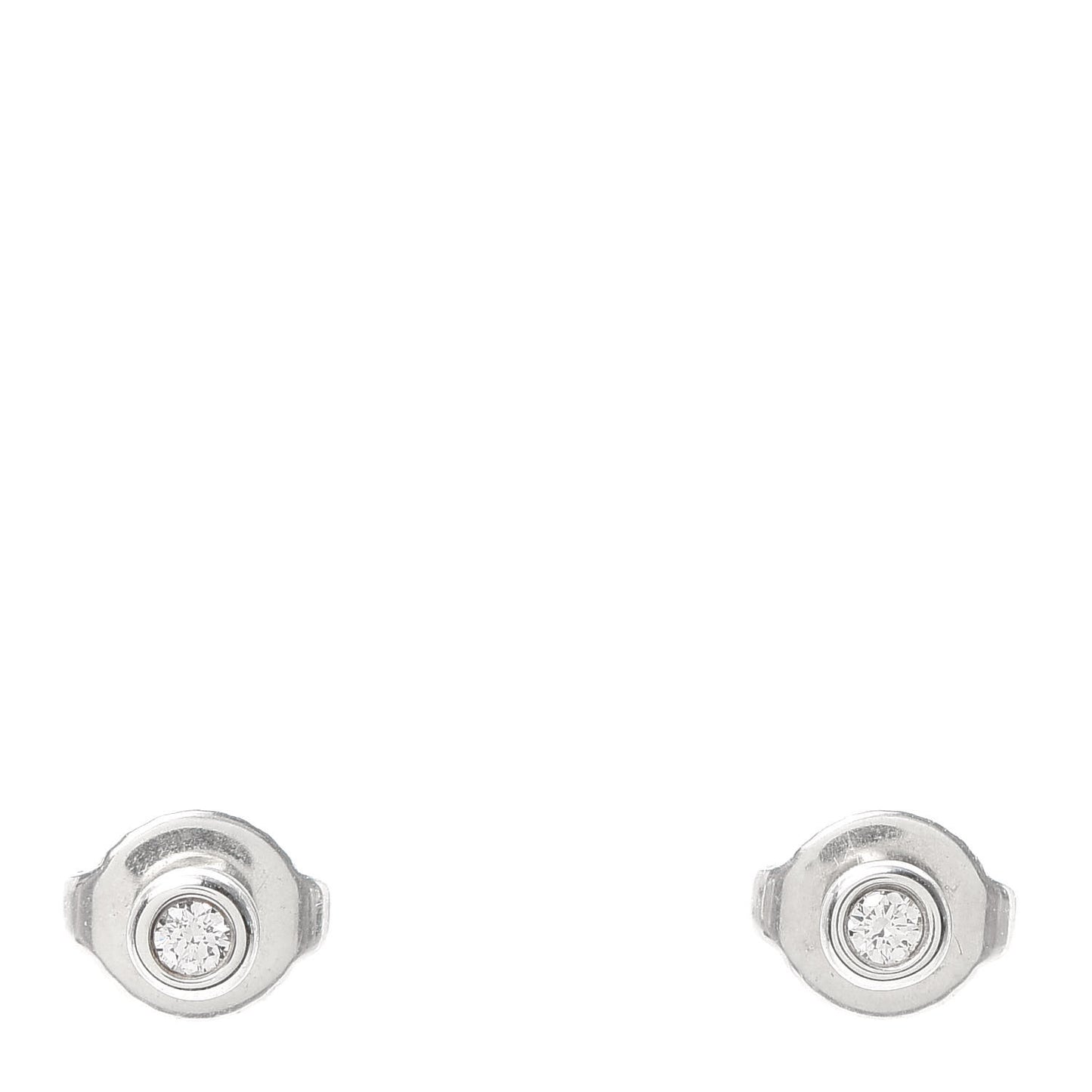 Sterling Silver Diamond .10ctw Elsa Peretti Diamonds By The Yard Earrings