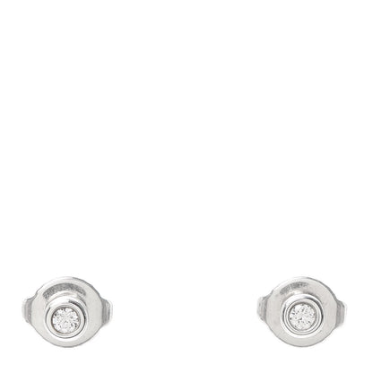 Tiffany Sterling Silver Diamond .10ctw Elsa Peretti Diamonds By The Yard Earrings 1 of 5