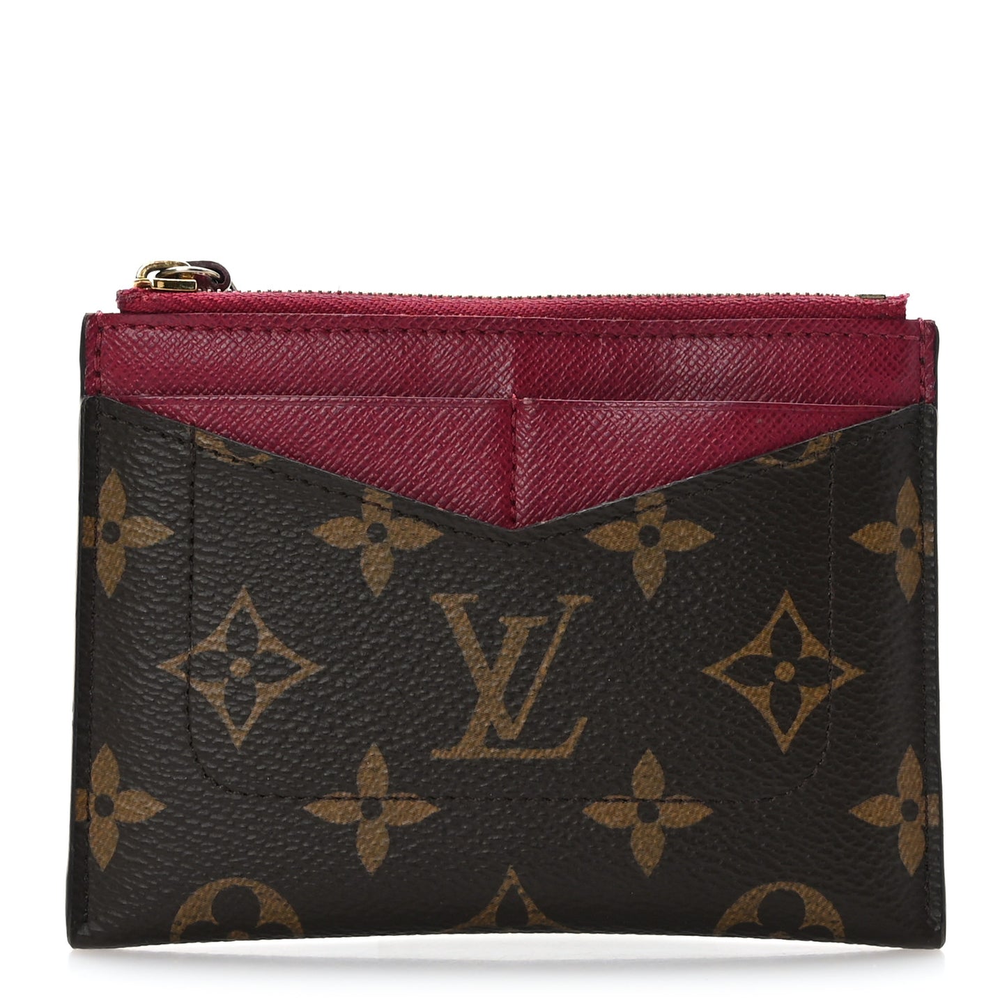 Monogram Zipped Card Holder