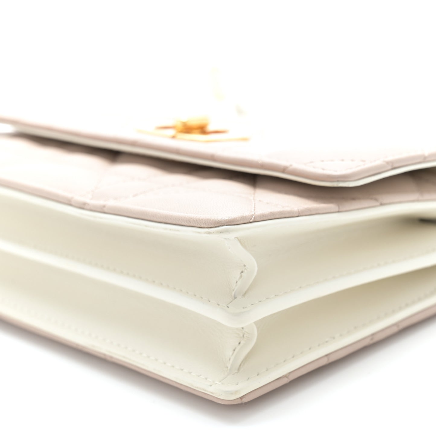 Lambskin Macrocannage Bi-Color Mini Miss Caro Bag Rose Quartz