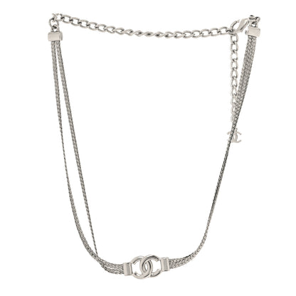 Chanel Metal Chain CC Choker Silver 3 of 5