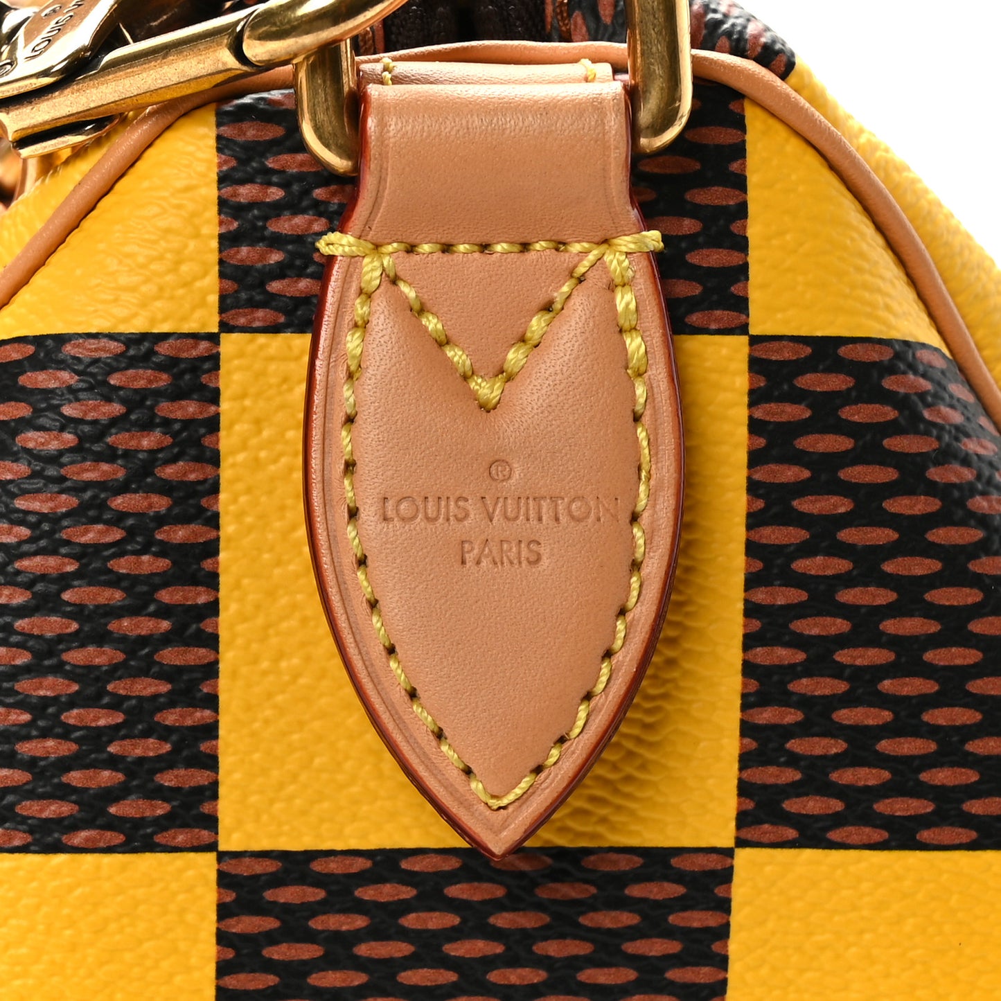 LOUIS VUITTON Damier Pop Speedy Bandouliere 25 Jaune Mat