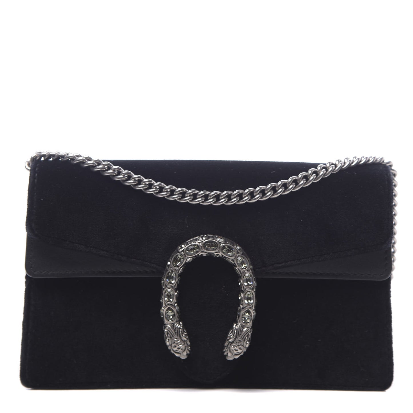 Velvet Super Mini Dionysus Shoulder Bag Black