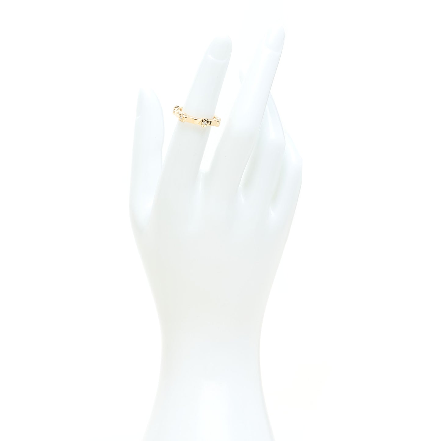 18K Yellow Gold Diamond Comete Band Ring 47 4