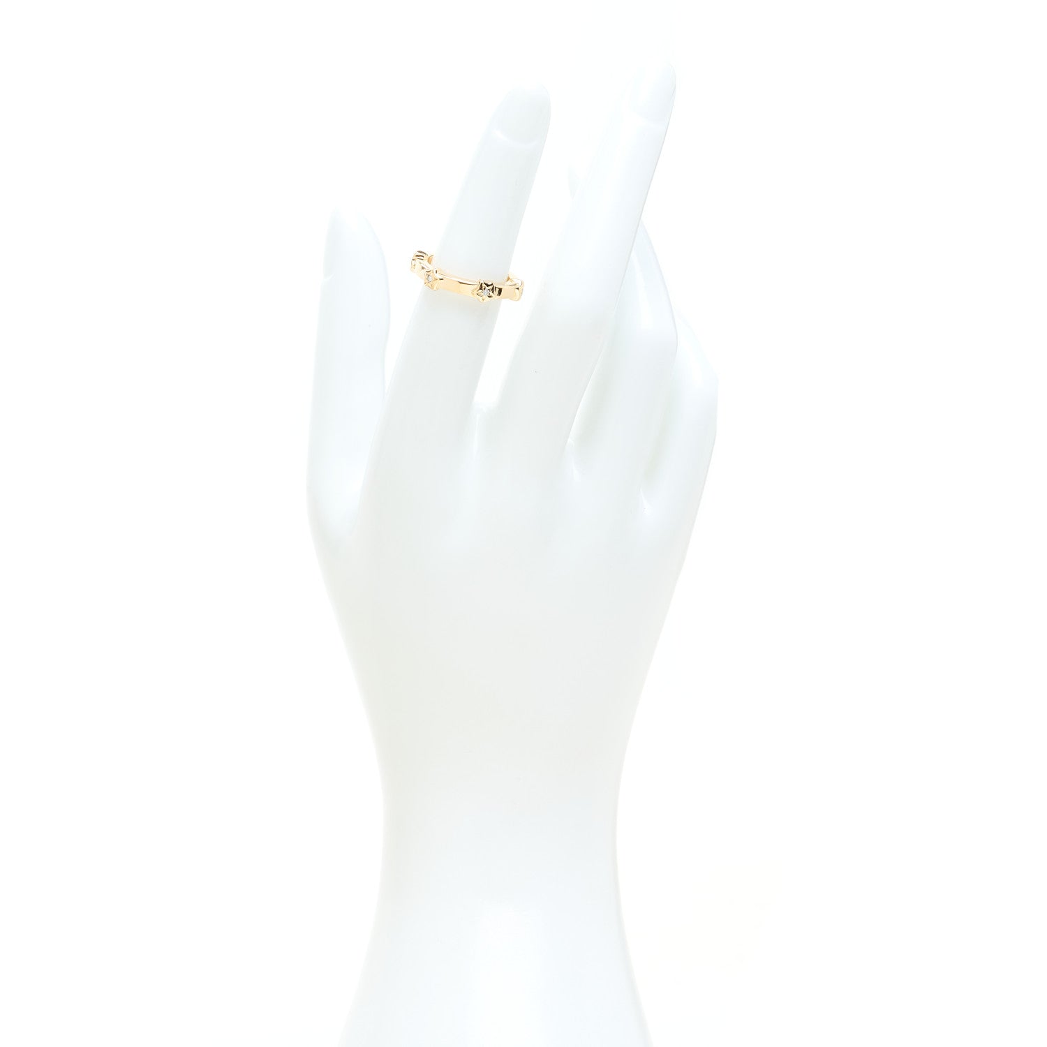 Chanel 18K Yellow Gold Diamond Comete Band Ring 47 4 2 of 6