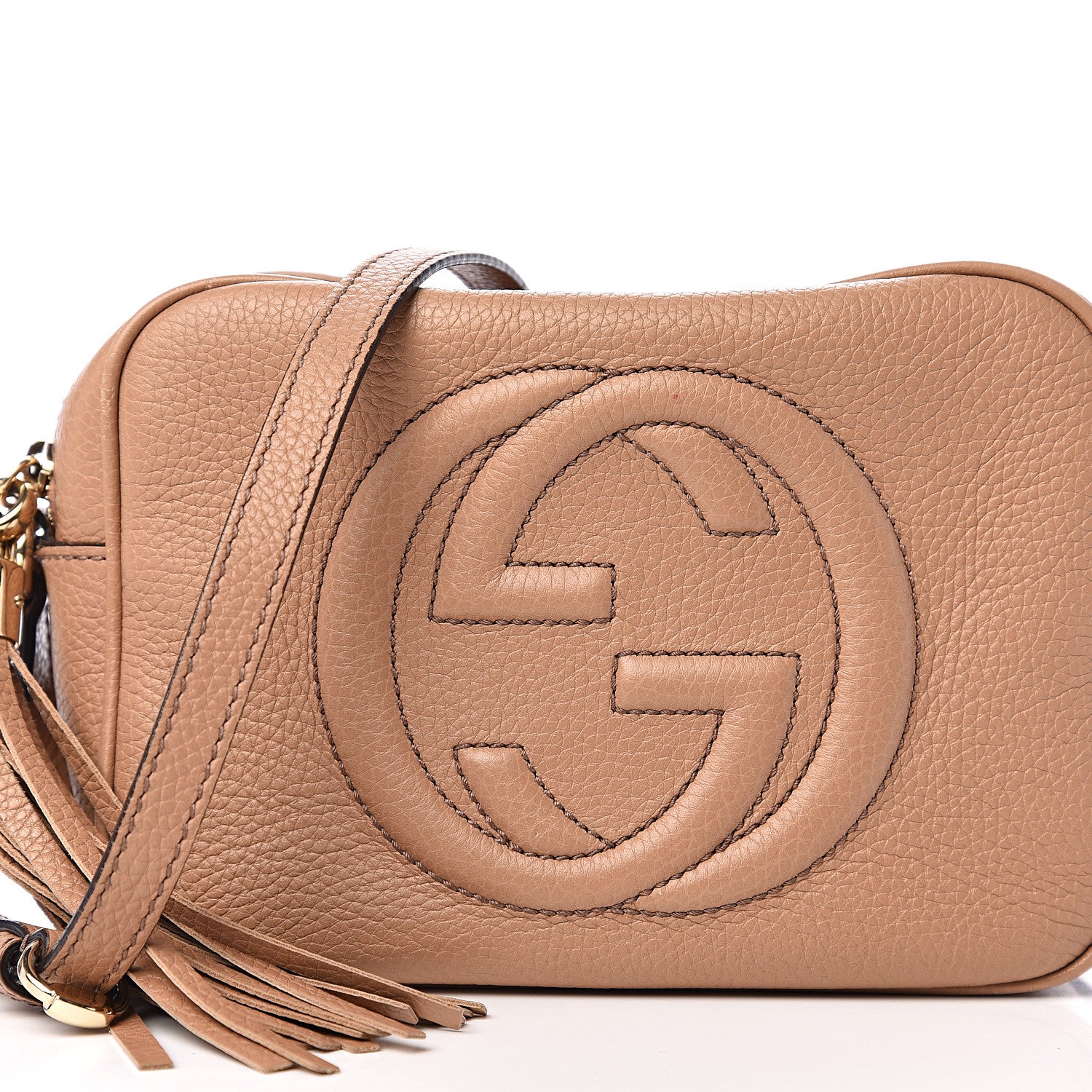 Gucci Pebbled Calfskin Small Soho Disco Bag Rose Beige 13 of 13