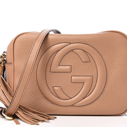 Gucci Pebbled Calfskin Small Soho Disco Bag Rose Beige 13 of 13