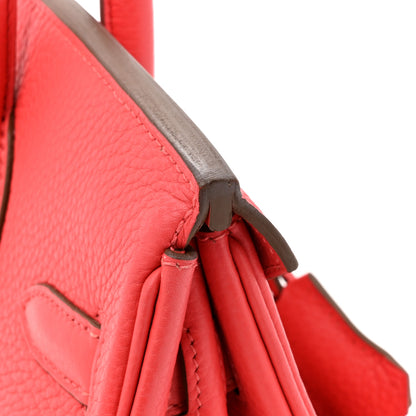 Hermes Taurillon Clemence Birkin 30 Rose Jaipur 14 of 17