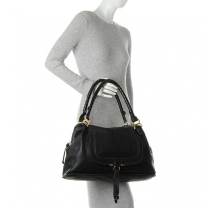 Chloe Calfskin Large Marcie Satchel Black 2 of 10