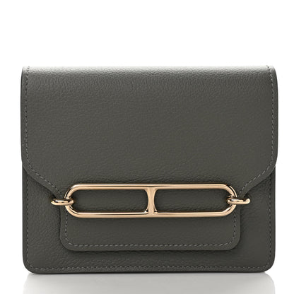 Hermes Evercolor Roulis Slim Wallet Gris Meyer 3 of 8