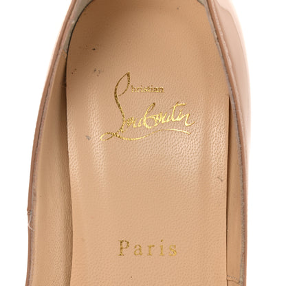 Christian Louboutin Patent Lady Peep 150 Pumps 40 Nude 7 of 8
