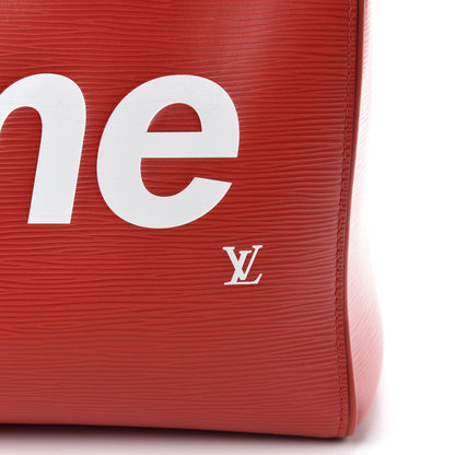 Louis Vuitton X SUPREME Epi Keepall Bandouliere 45 Red 7 of 11