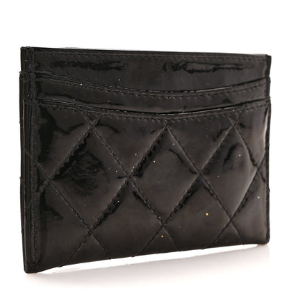 Chanel Patent Calfskin Quilted Card Holder So Black 3 of 7