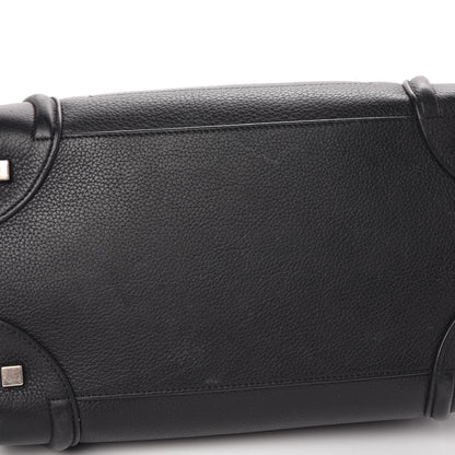 Celine Drummed Calfskin Mini Luggage Black 13 of 20