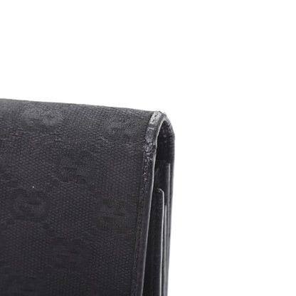 Gucci Monogram Metal Bar Continental Flap Wallet Black 10 of 13